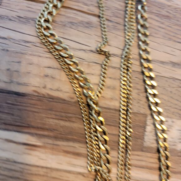 Gold Coin Multilayer Necklace - Picture 7 of 9